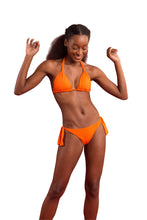 Load image into Gallery viewer, Model Front: Rio De Sol Bottom Bottom Dots-Orange Italy