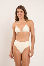 Load image into Gallery viewer, Model Front: Rio De Sol Bottom Bottom Off-White Hotpants