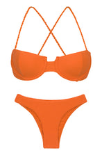 Load image into Gallery viewer, Product Front: Rio De Sol Set Set St-Tpz-Tangerina Balconet Essential