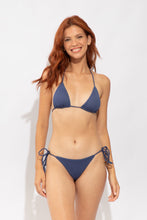 Load image into Gallery viewer, Model Front: Rio De Sol Bottom Bottom Carmel-Blue Cheeky-Micro