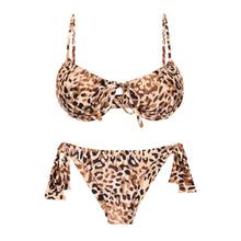 Load image into Gallery viewer, Product Front: Rio De Sol Set Set Leopard Balconet-Tie Italy