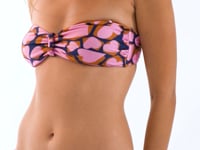 Load and play video in Gallery viewer, Video: Rio De Sol Top Top Amore-Pink Bandeau-Crispy
