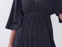 Load and play video in Gallery viewer, Video: Rio De Sol Mini Dress Black Mini Dress