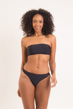 Load image into Gallery viewer, Model Front: Rio De Sol Top Top Nero Bandeau-Reto