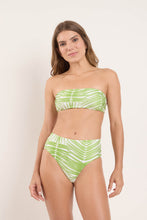 Load image into Gallery viewer, Model Front: Rio De Sol Top Top Palms Bandeau-Reto