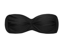 Load image into Gallery viewer, Product Front: Rio De Sol Top Top Preto Bandeau-Pli
