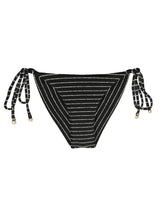 Load image into Gallery viewer, Product Front: Rio De Sol Bottom Bottom Linea-Black Cheeky-Tie
