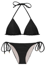 Load image into Gallery viewer, Product Front: Rio De Sol Set Set Shimmer-Black Tri-Inv Ibiza-Comfy
