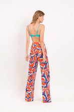 Load image into Gallery viewer, Image 08: Rio De Sol Beach Trousers Leaves Wide Pants
