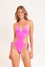 Load image into Gallery viewer, Model Front: Rio De Sol One-Piece Vita-Pink Trikini-Comfy
