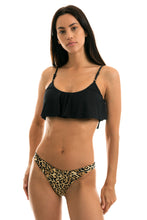 Load image into Gallery viewer, Bottom Leopardo 黑色 Babado
