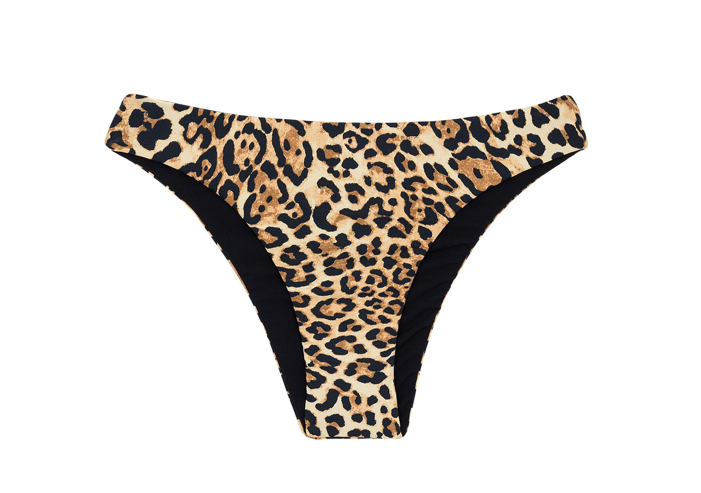 Bottom Leopardo 黑色 Babado