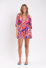 Load image into Gallery viewer, Model Front: Rio De Sol Beach Dresses Funny Mini Dress
