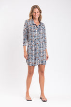 Load image into Gallery viewer, Image 06: Rio De Sol Shirtdress Ikat Chemise
