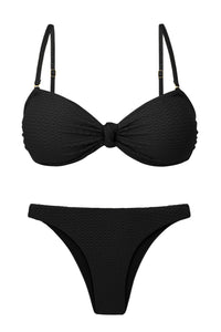 套装 Bora-​​Black Bandeau-Joy Leblon