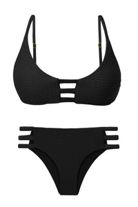 套装 Bora-​​Black Bra-Trio Madrid-Trio