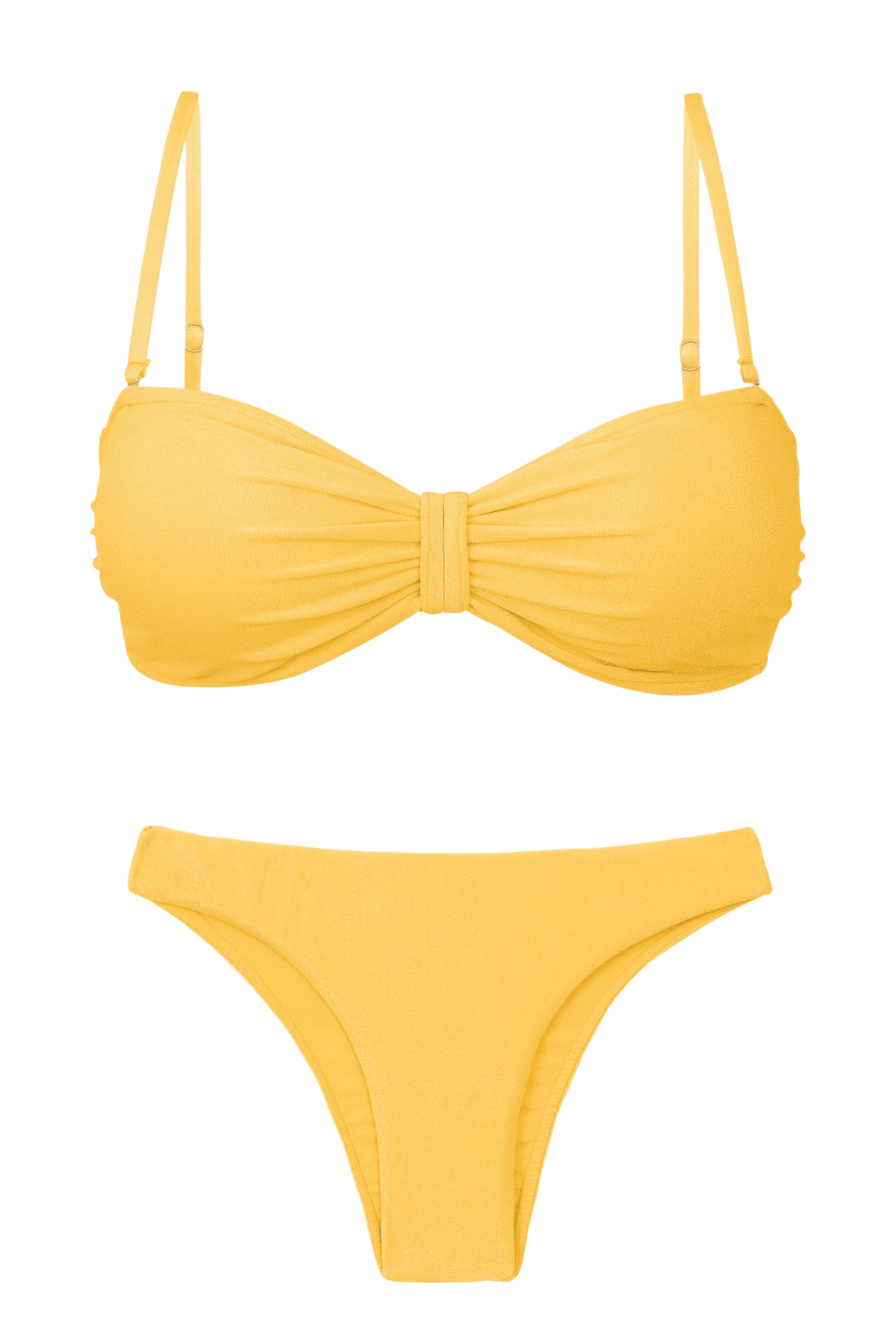 Malibu-Yellow Bandeau-Duo Essential 套装