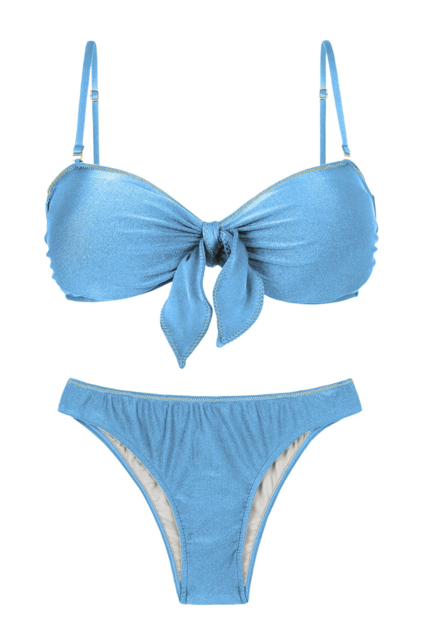 套装 Shimmer-Baltic-Sea Bandeau-Knot Essential