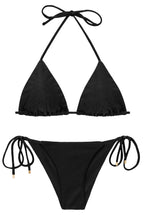 Load image into Gallery viewer, 套装 Shimmer-Black Tri-Inv Cheeky-Tie
