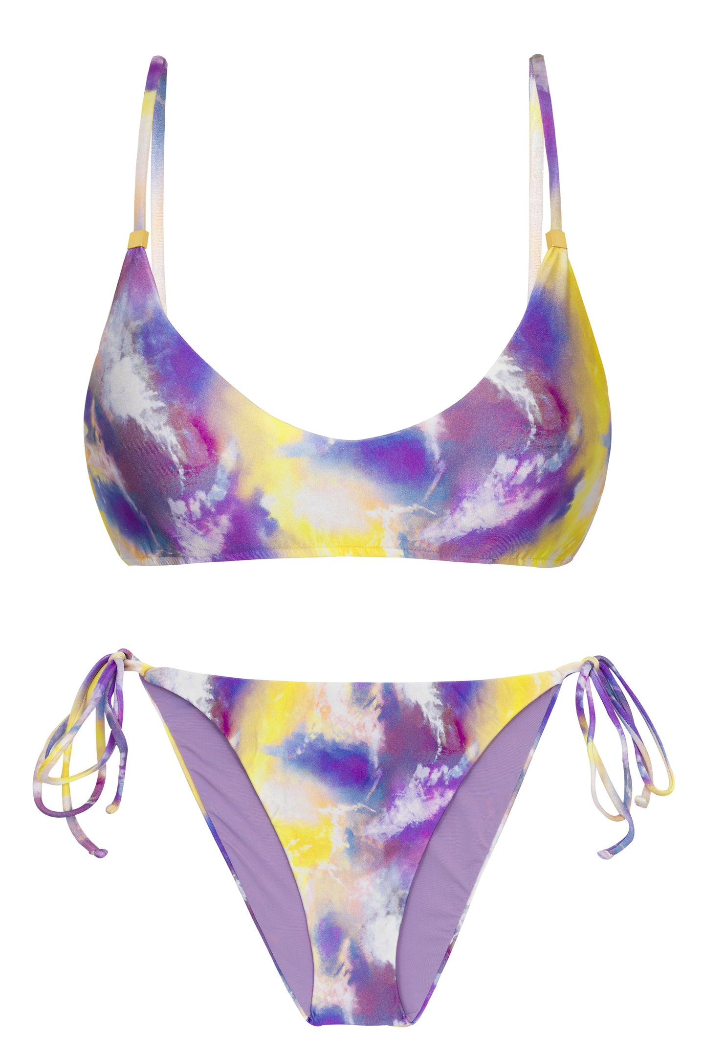 套装 Tiedye-Purple Bralette Ibiza-Comfy