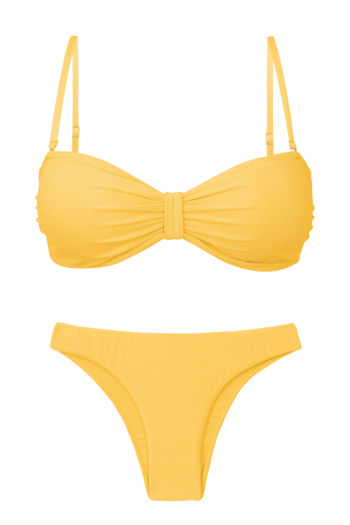 Malibu-Yellow Bandeau-Duo Essential 套装